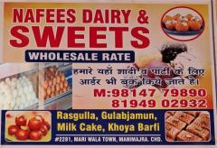 NAFEES DAIRY & SWEETS @ WHOLESALE RATE