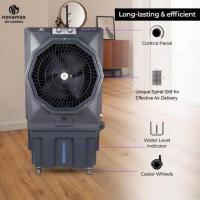 Novamax RAMBO 125 L Commercial Air Cooler (Grey Color)