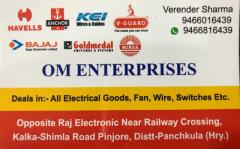 OM ENTERPRISES, Electrical Goods HAVELLS, ANCHOR, Goldmedal